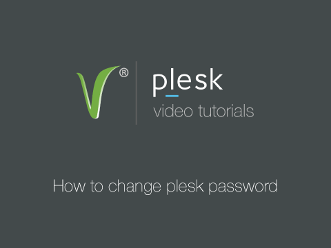 How to change plesk password
